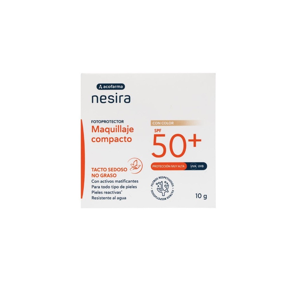 Solar Maquillaje Compacto SPF50+ Acofar Nesira