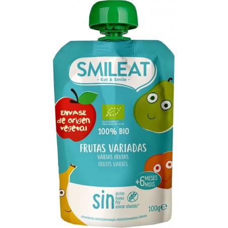 Smileat Pouch Bebible Frutas Variadas 100gr