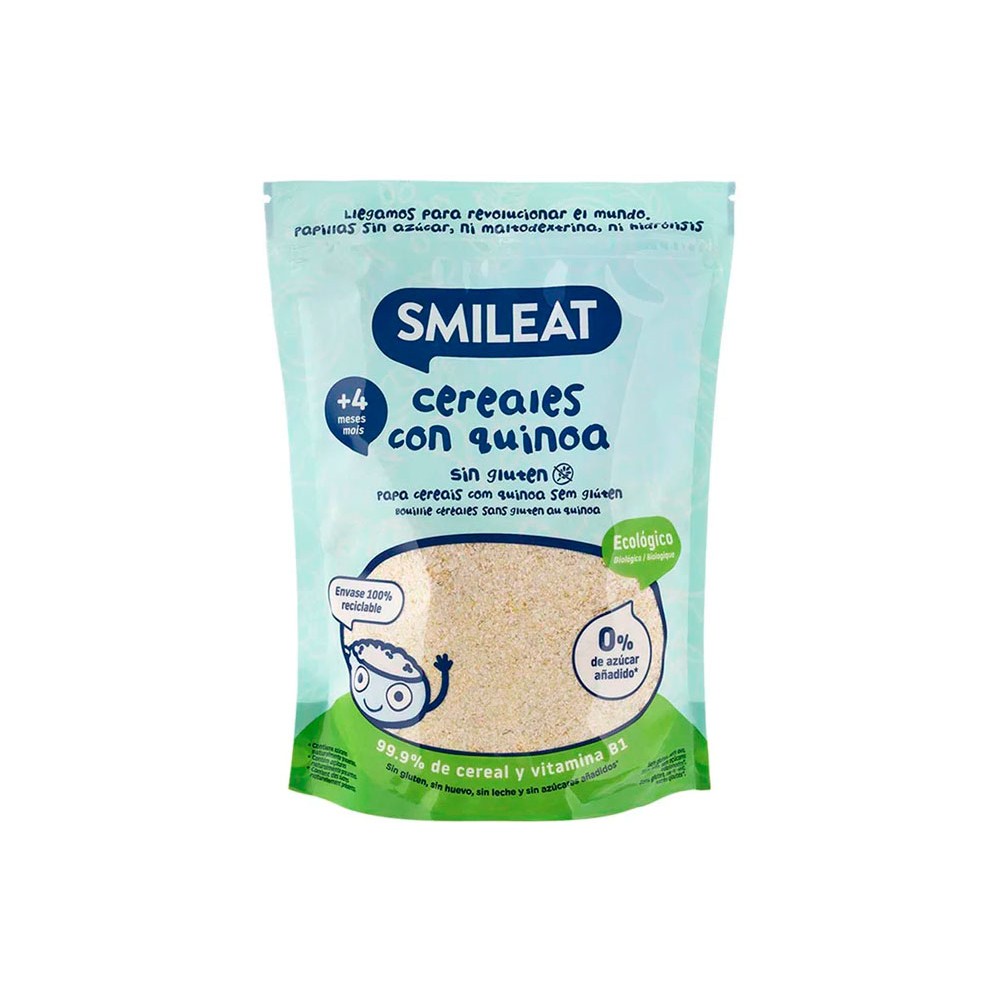 Smileat Papilla Cereales sin Gluten con Quinoa