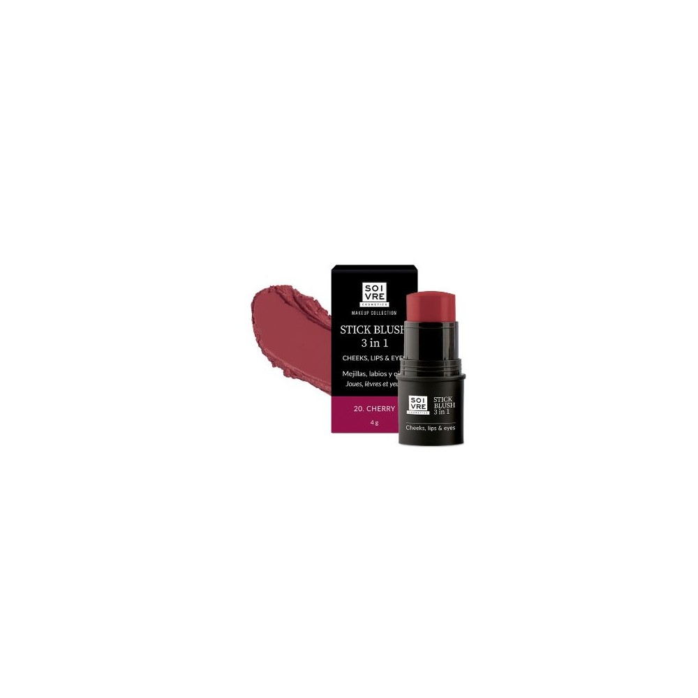 SOIVRE COSMETICS BLUSH 3 IN 1 STICK 20 CHERRY