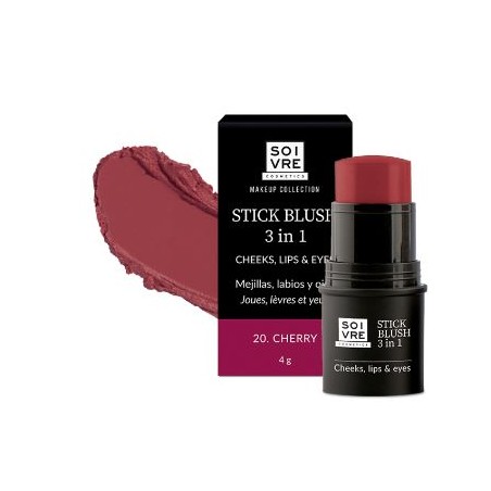 SOIVRE COSMETICS BLUSH 3 IN 1 STICK 20 CHERRY