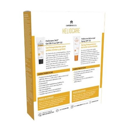 HELIOCARE PACK 360º GEL OF SPF50+SPRAY SPF50