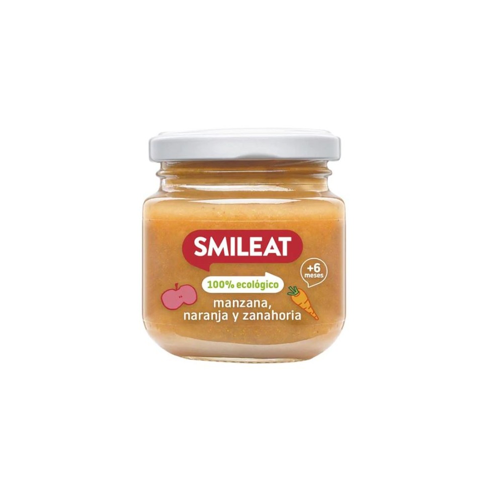 Smileat Potito Manzana, Naranja y Zanahoria 130gr